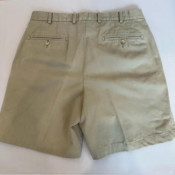 Peter Millar 8” Golf Shorts Chino Brown Preppy Mens Nice Khaki Pants Size 32 - Picture 3 of 8